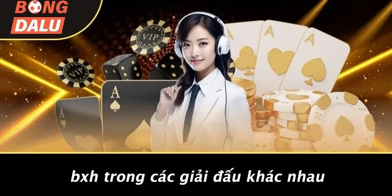 BXH Trong Các Giải Đấu Khác Nhau