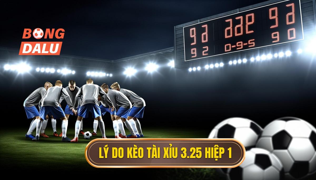 Vì sao nhà cái đưa ra kèo tài xỉu 3.25 hiệp 1_