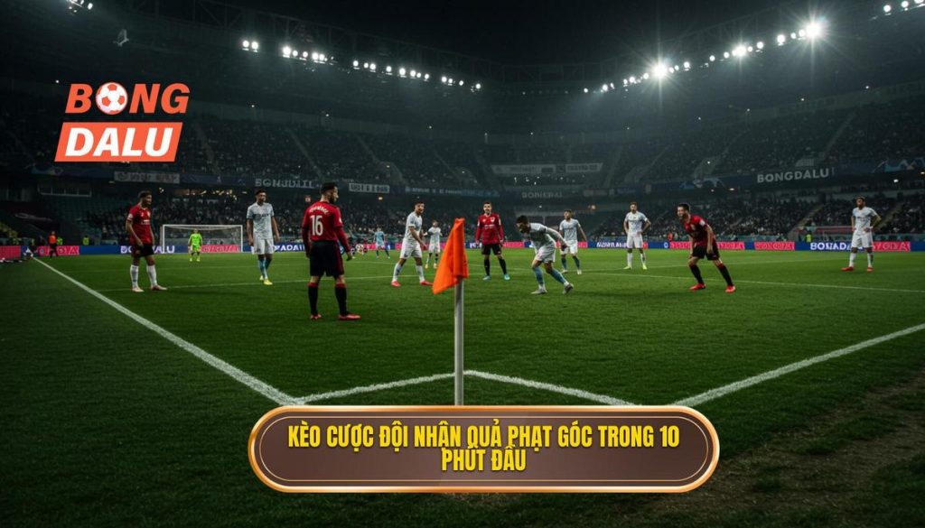 Kèo cược đội nhận quả phạt góc trong 10 phút đầu