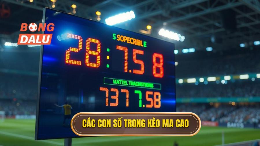 2. Các con số trong kèo Ma Cao